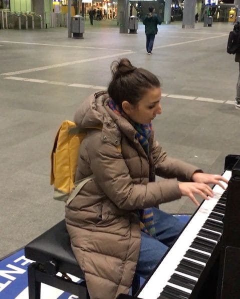 Public piano in The Hague, South Holland, Netherlands