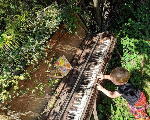 Public piano in Abbotsford, British Columbia, Canada