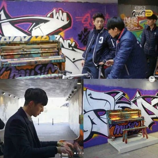 Public piano in Seoul, South Korea