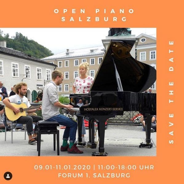 Public piano in Salzburg, Salzburg, Austria