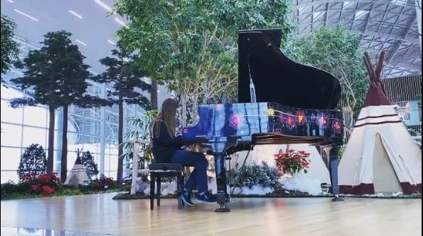 Public piano in Incheon, South Korea