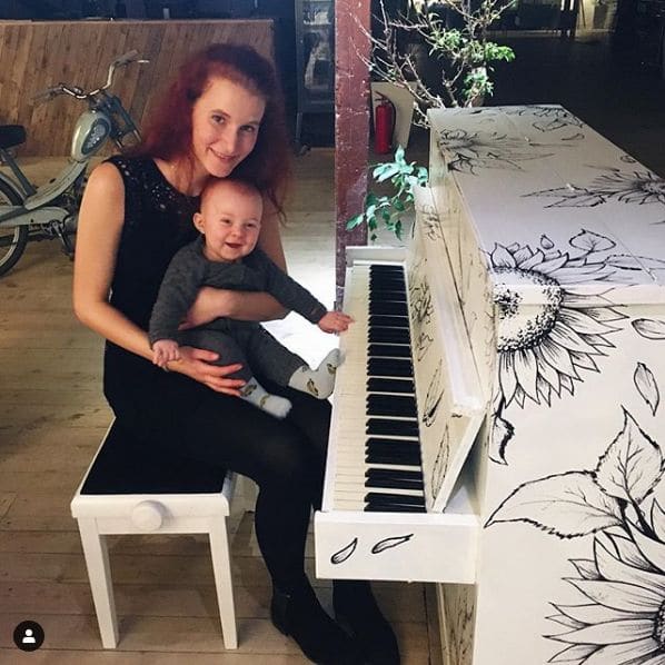 Public piano in Odense, Region of Southern Denmark, Denmark