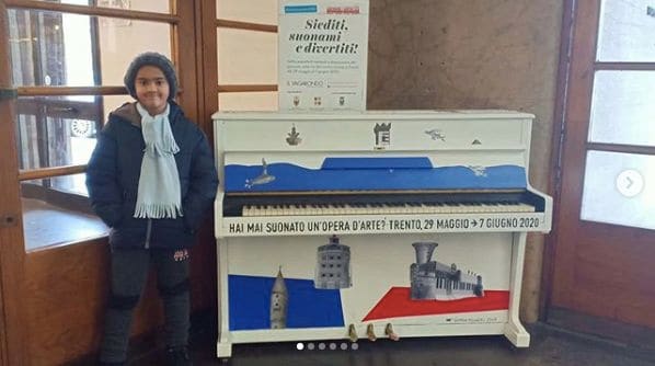 Public piano in Trento, Trentino-Alto Adige/Südtirol, Italy