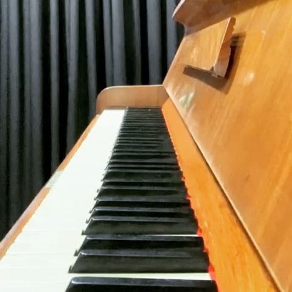 Public piano in Franca, São Paulo, Brazil