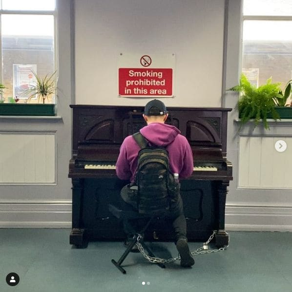 Public piano in London, England, United Kingdom