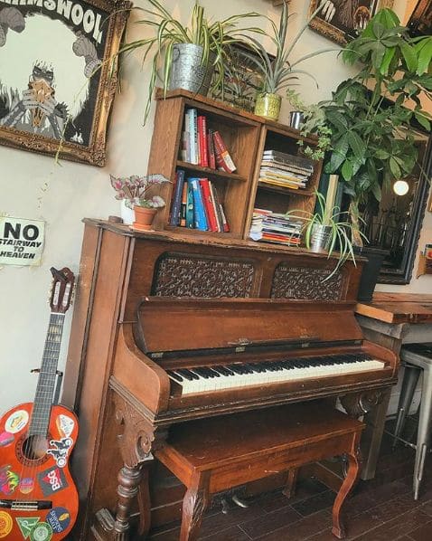 Public piano in Guelph, Ontario, Canada