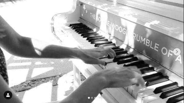 Public piano in Old Toronto, Ontario, Canada