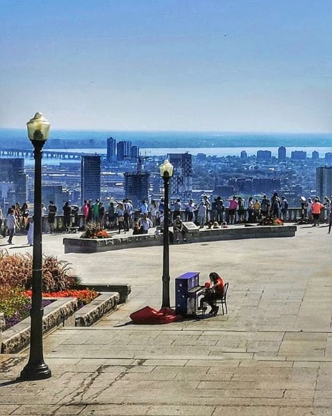 Public piano in Montreal, Quebec, Canada