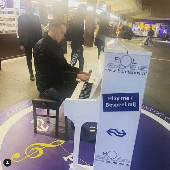 Public piano in Eindhoven, North Brabant, Netherlands