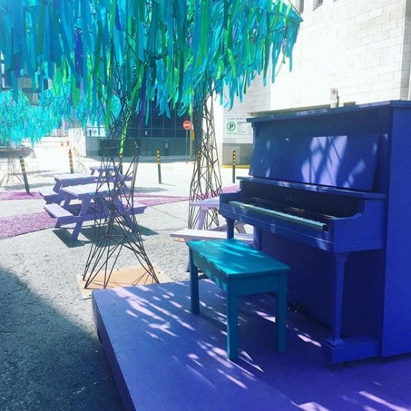 Public piano in Montreal, Quebec, Canada