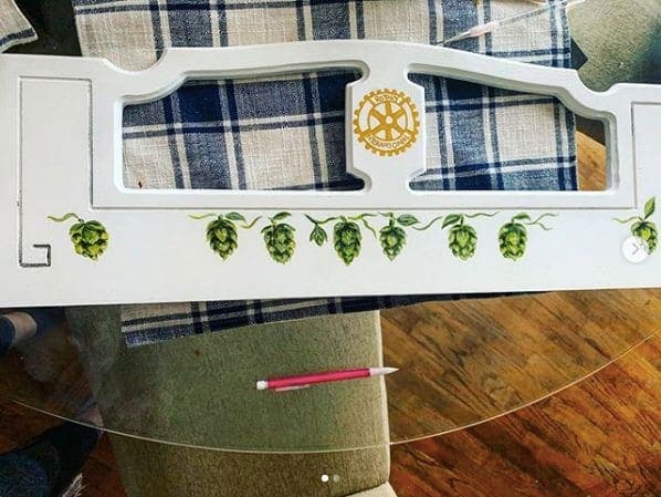 Photo of Yakima, Washington at Yakima Valley Museum, 2105, Tieton Drive, Yakima, Yakima County, Washington, 98902, United States. Painted piano progress and Elie got her ears…