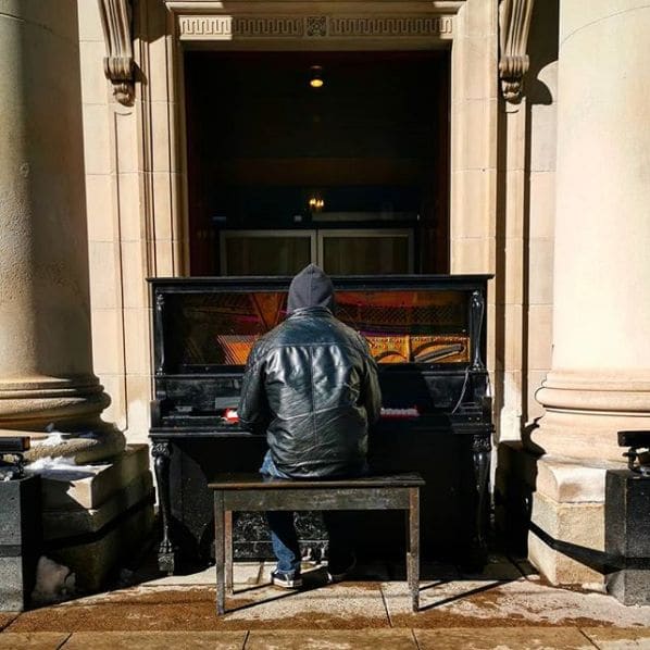 Public piano in (Old) Ottawa, Ontario, Canada