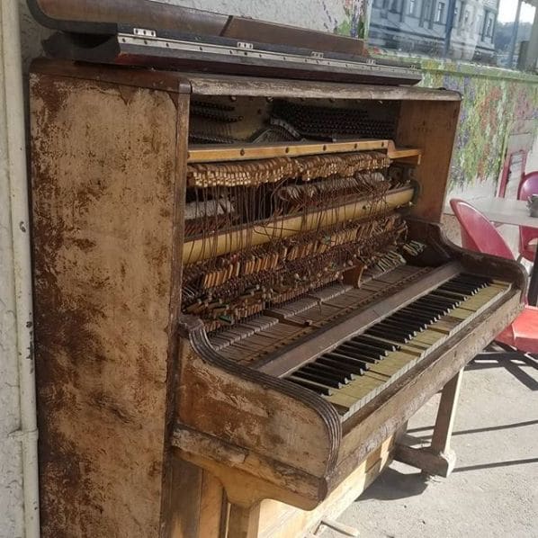 Public piano in Gisborne, New Zealand