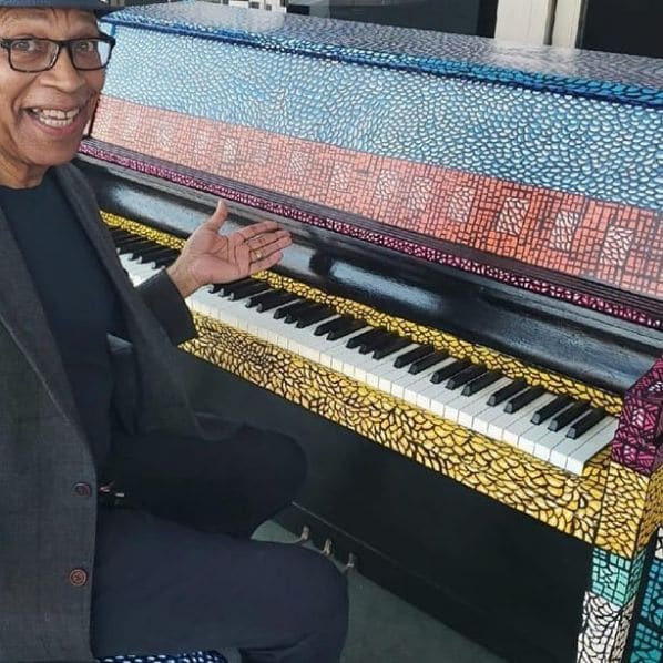 Public piano in Oceanside, California, United States