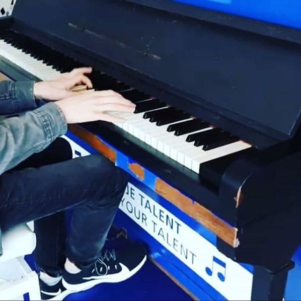 Public piano in Delft, South Holland, Netherlands