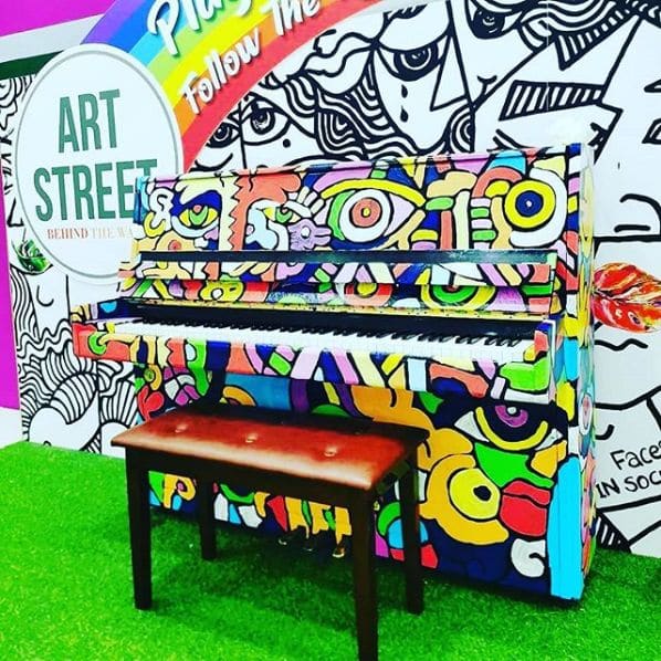 Public piano in Sutera Utama, Johor, Malaysia