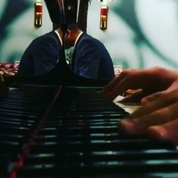 Public piano in Doha, Qatar