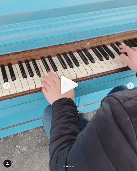 Public piano in Anchorage, Alaska, United States