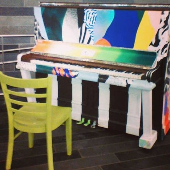 Public piano in Montreal, Quebec, Canada
