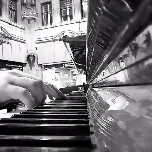 Public piano in Fife, Scotland, United Kingdom