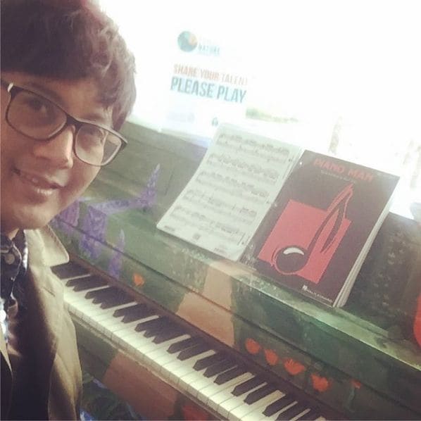 Public piano in San Diego, California, United States
