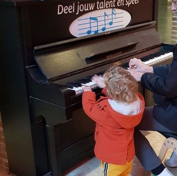 Public piano in Nijmegen, Gelderland, Netherlands