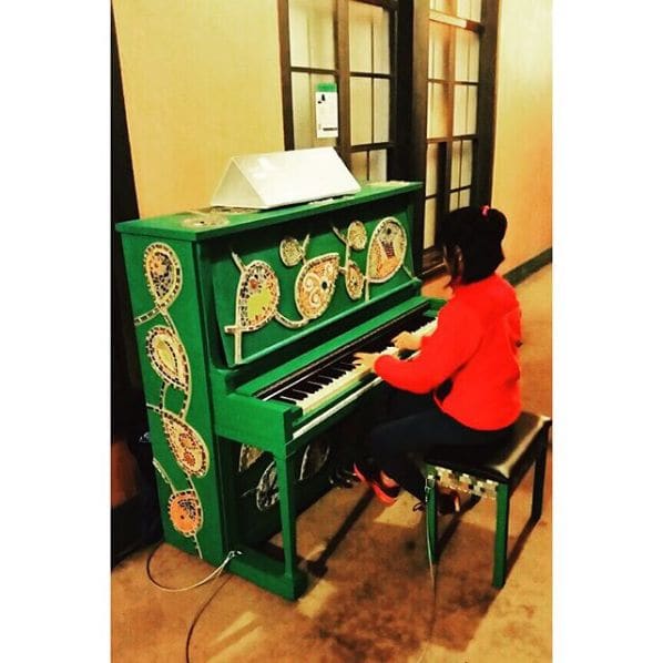 Public piano in San Diego, California, United States