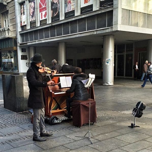 Public piano in Belgrade, Central Serbia, Serbia