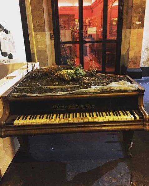 Public piano in Budapest, Hungary