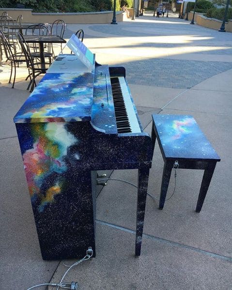 Public piano in San Diego, California, United States