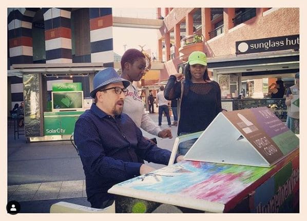 Public piano in San Diego, California, United States