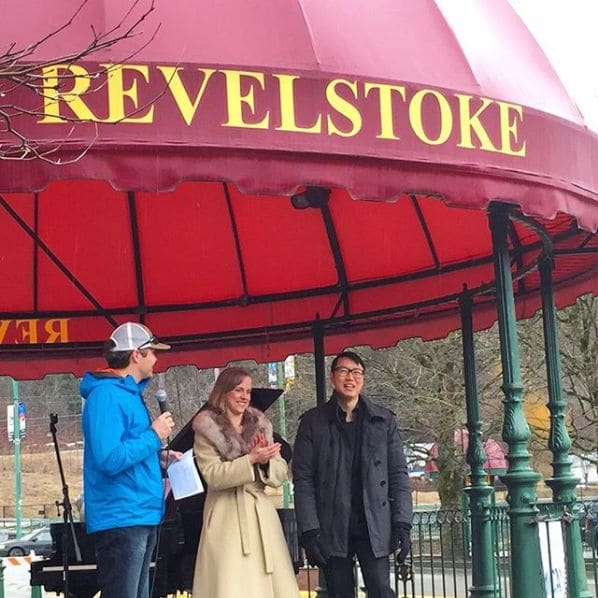 Public piano in Revelstoke, British Columbia, Canada