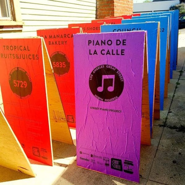 Public piano in Los Angeles, California, United States