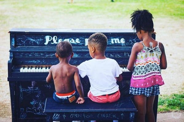 Public piano in Portland, Oregon, United States