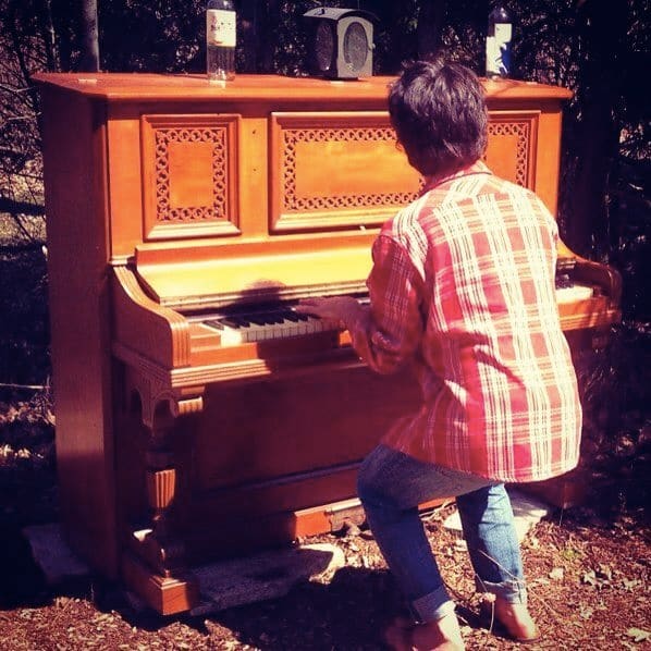 Public piano in York Region, Ontario, Canada