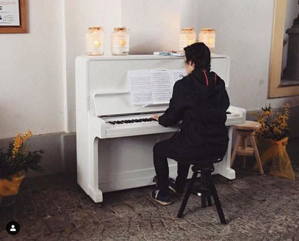 Public piano in Plzeňský kraj, Southwest, Czechia