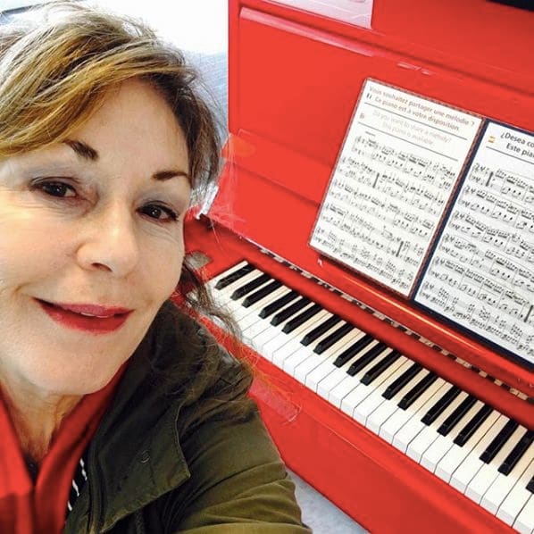 Public piano in Blackpool, England, United Kingdom