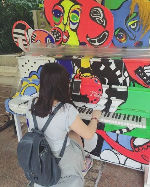 Public piano in Kwai Tsing District, Hong Kong, China