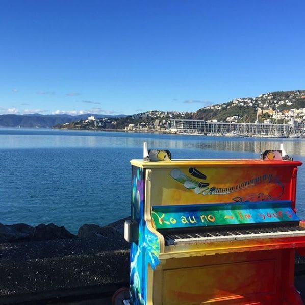 Public piano in Wellington, Wellington, New Zealand