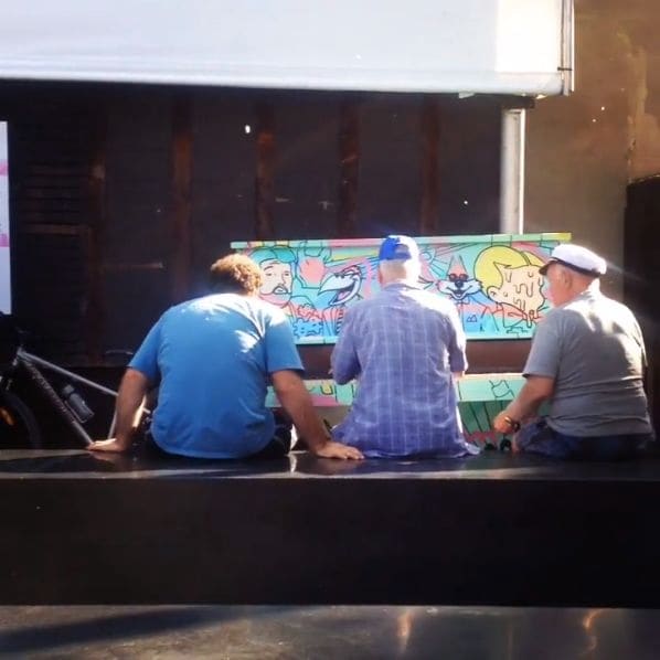 Public piano in Montreal, Quebec, Canada