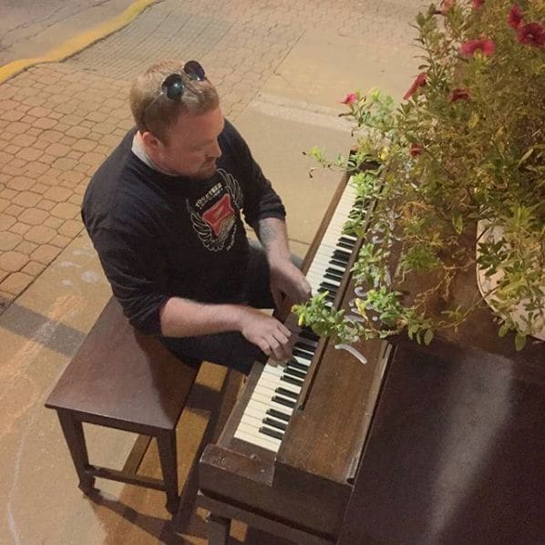 Public piano in Grundy County, Illinois, United States
