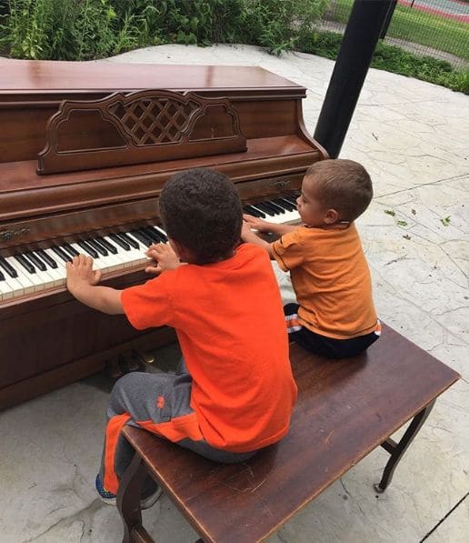 Public piano in Chicago, Illinois, United States