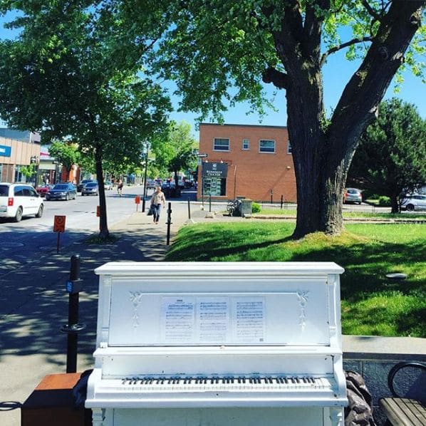 Public piano in Montreal, Quebec, Canada