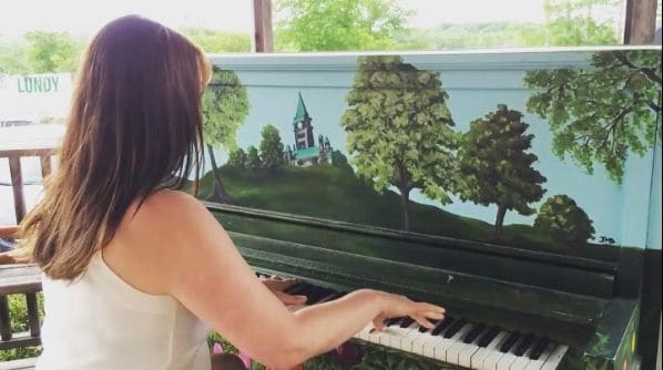 Public piano in West Carleton, Ontario, Canada