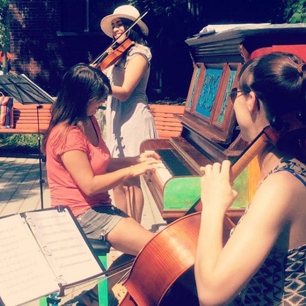 Public piano in Montreal, Quebec, Canada