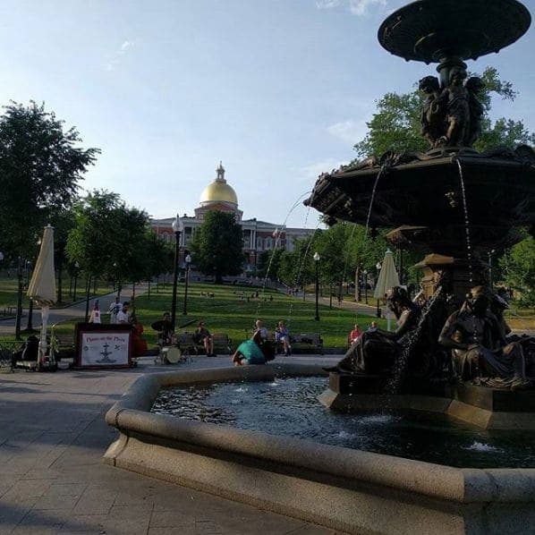 Photo of Boston Common at Soldiers and Sailors Monument, Mayor's Walk, Downtown Crossing, Beacon Hill, Boston, Suffolk County, Massachusetts, 02108, United States