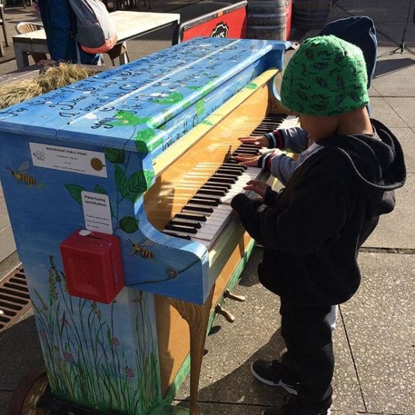 Public piano in Wellington, Wellington, New Zealand