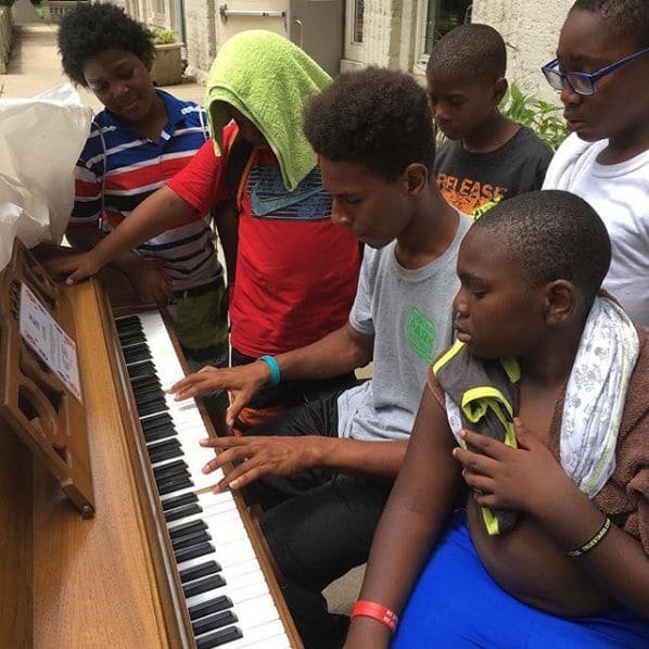Public piano in Chicago, Illinois, United States