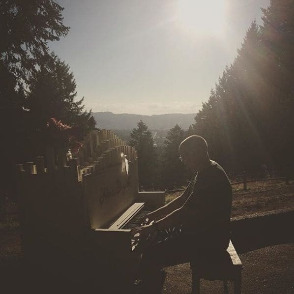 Public piano in Portland, Oregon, United States