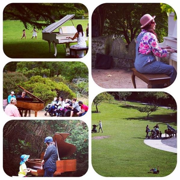 Public piano in San Francisco, California, United States
